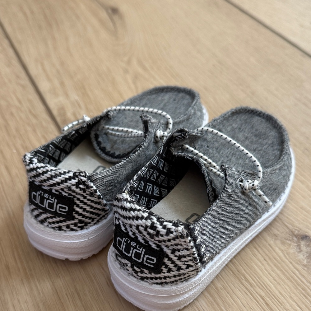 Hey Dude Kids Charcoal Moccasins